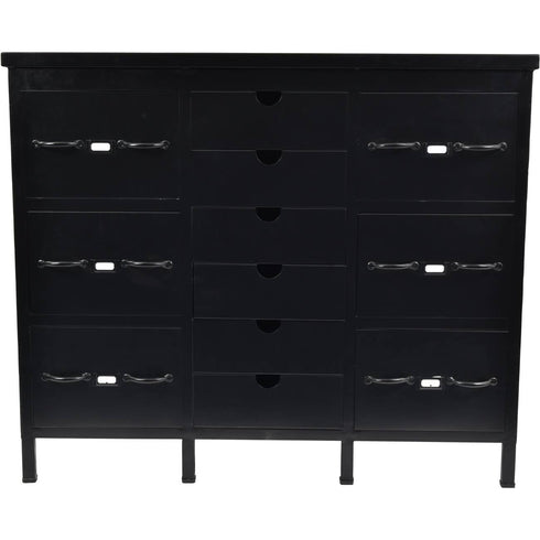 Libra Borough Industrial Metal 12 Drawer Chest